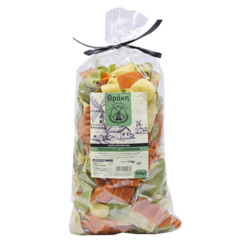 Paradosiakes Papardeles lachanikon (Gemüse) (500g) Thraki von Thraki bei Araxxon  - Hochwertiges griechisches Produkt.   Paradosiakes Papardeles lachanikon (Gemüse) (500g) Thraki από Thraki στο Araxxon  - Αυθεντικό ελληνικό προϊόν.